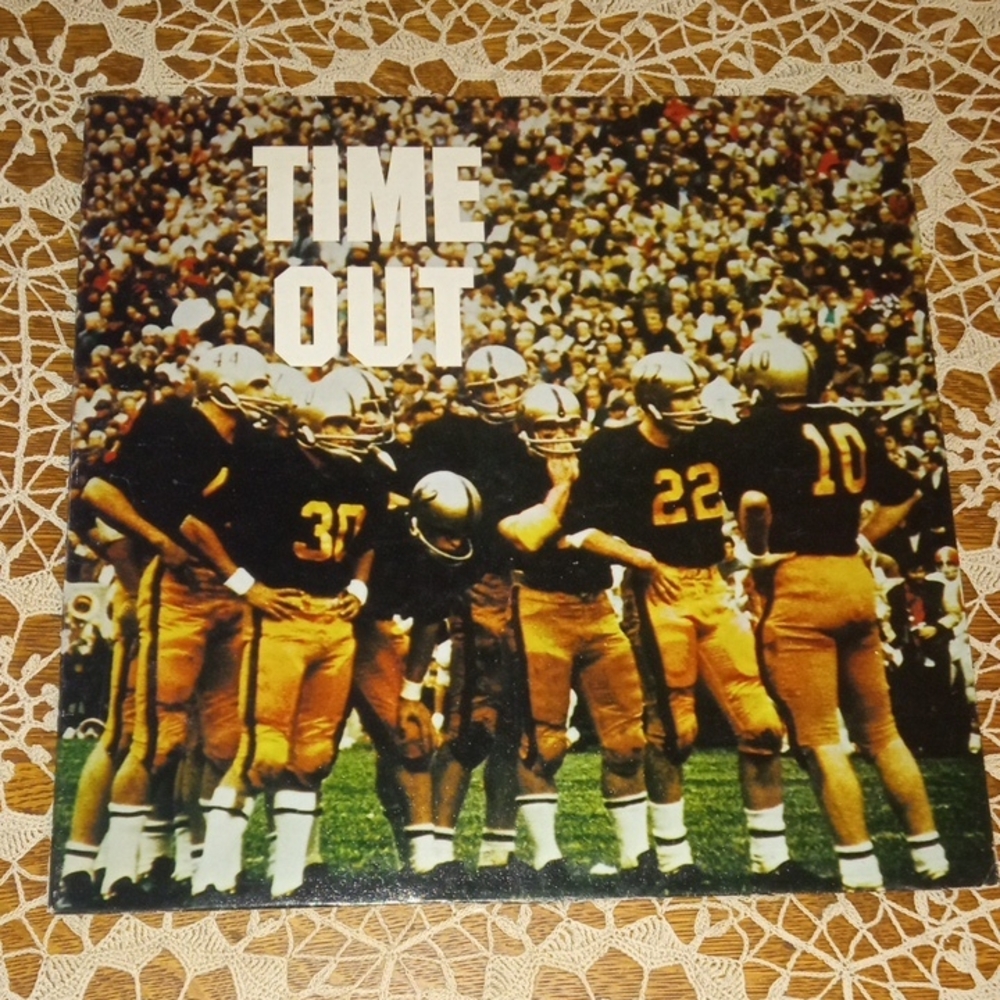 Vintage 'Time Out' Football Record